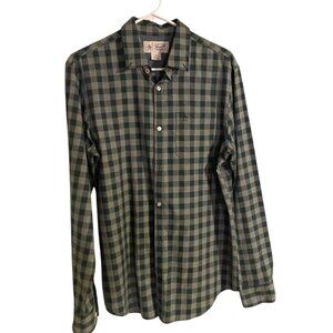 Penguin Gingham Button-down Dark Green Medium